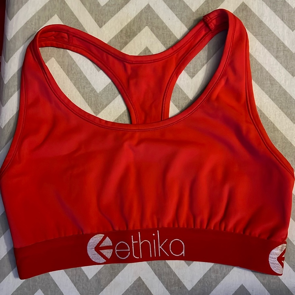 Red Ethika Sports Bra